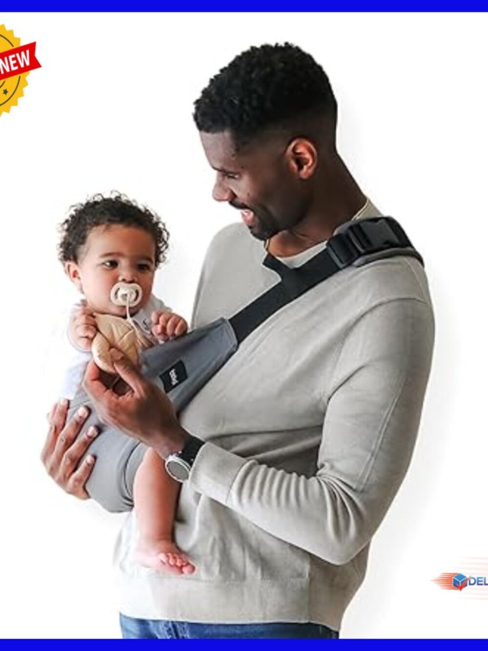 Toddler Hip Carrier Sling with Adjustable Straps, Safety Buckle, Travel Bag